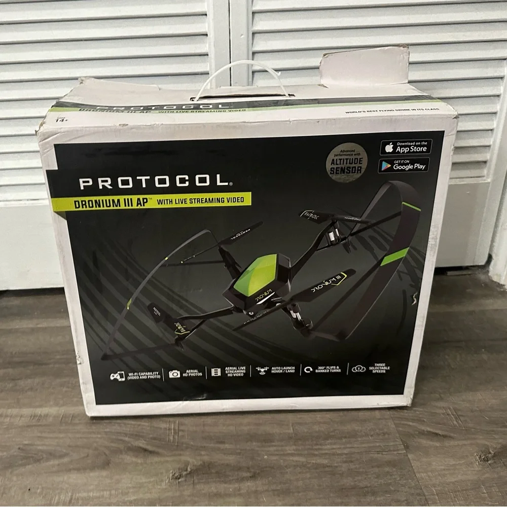 Protocol Dronium III AP Wi-Fi Drone LiveStream Aerial Video Remote Control Cam